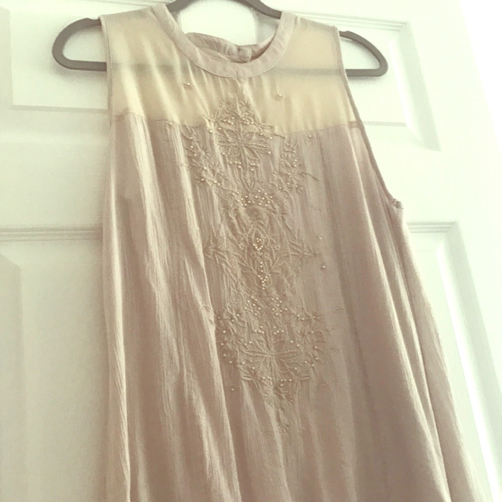 Blush Beaded Blouse (say that ten times fast)